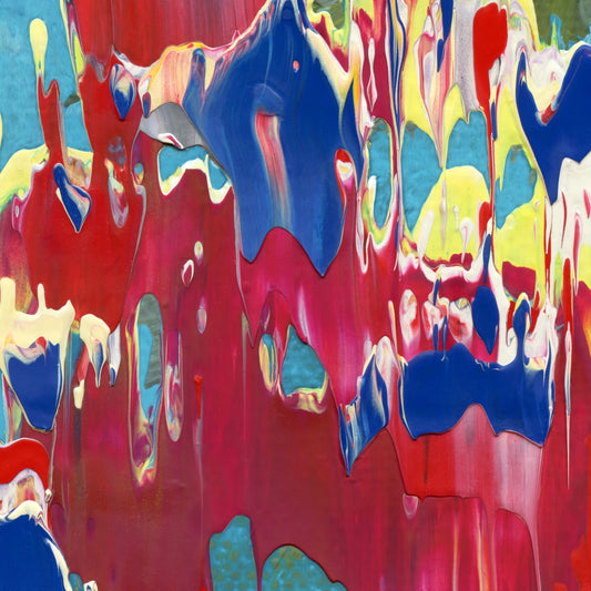 Wanton Guru B3 is an abstract oil-on-canvas artwork, a fractal of its parent painting Wanton Guru created by Anna Judd for the Scales Collection.