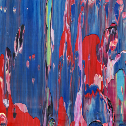 Wanton Guru E2 is an abstract oil-on-canvas artwork, a fractal of its parent painting Wanton Guru created by Anna Judd for the Scales Collection.