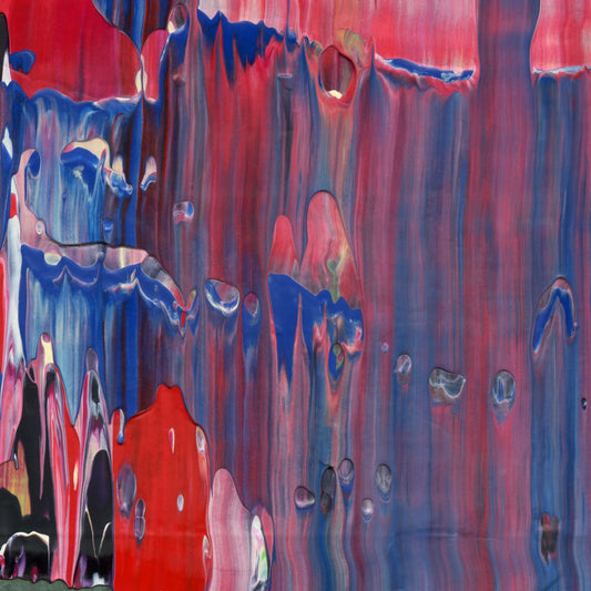 Wanton Guru E4 is an abstract oil-on-canvas artwork, a fractal of its parent painting Wanton Guru created by Anna Judd for the Scales Collection.