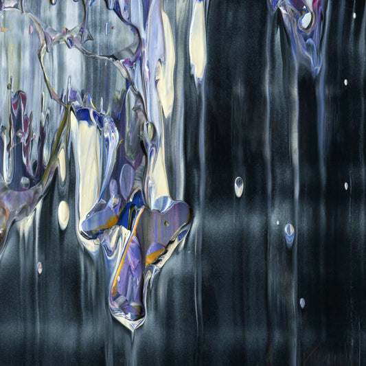 Wasted On The Young D4 is an abstract oil-on-canvas artwork, a fractal of its parent painting Wasted On The Young created by Anna Judd for the Scales Collection.