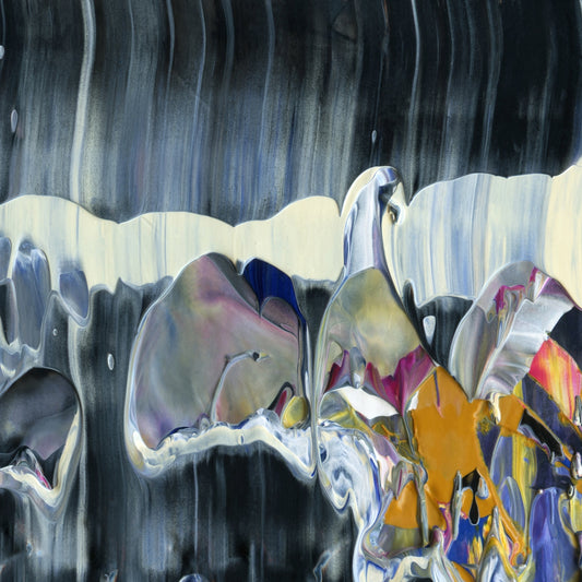 Wasted On The Young E2 is an abstract oil-on-canvas artwork, a fractal of its parent painting Wasted On The Young created by Anna Judd for the Scales Collection.