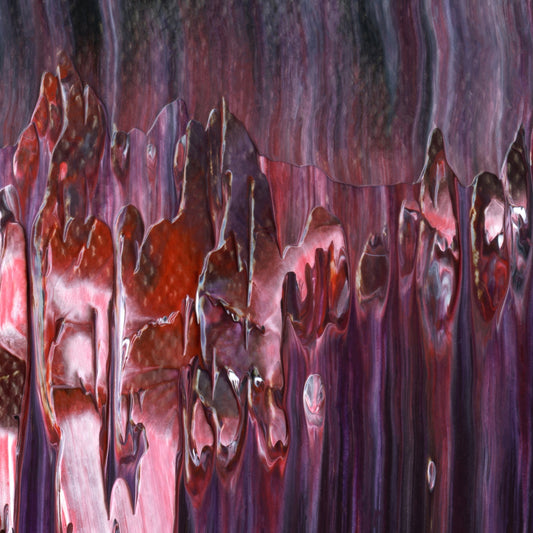 When Women Were Birds D2 is an abstract oil-on-canvas artwork, a fractal of its parent painting When Women Were Birds created by Anna Judd for the Scales Collection.