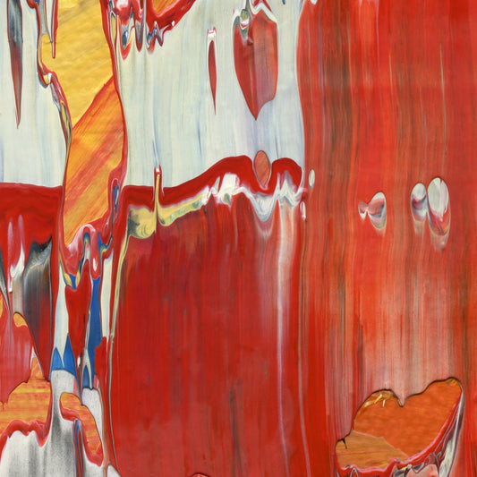 Work Schmerk C3 is an abstract oil-on-canvas artwork, a fractal of its parent painting Work Schmerk created by Anna Judd for the Scales Collection.