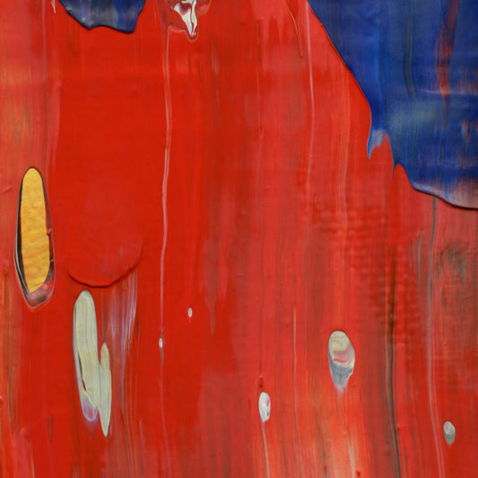 Work Schmerk C4 is an abstract oil-on-canvas artwork, a fractal of its parent painting Work Schmerk created by Anna Judd for the Scales Collection.