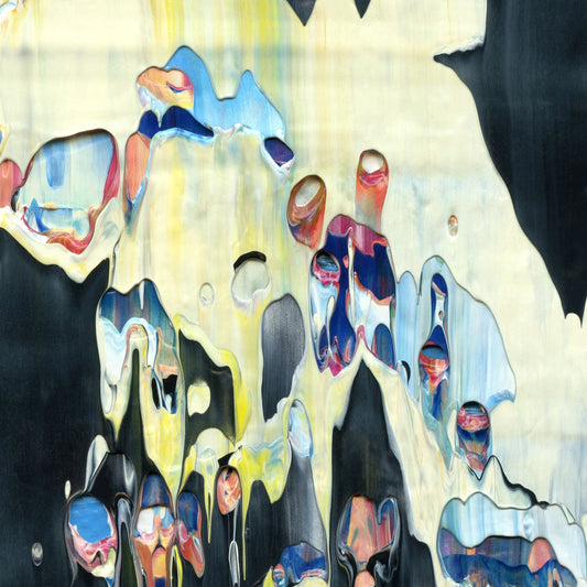 Your Oracle Is Ready B4 is an abstract oil-on-canvas artwork, a fractal of its parent painting Your Oracle Is Ready created by Anna Judd for the Scales Collection.