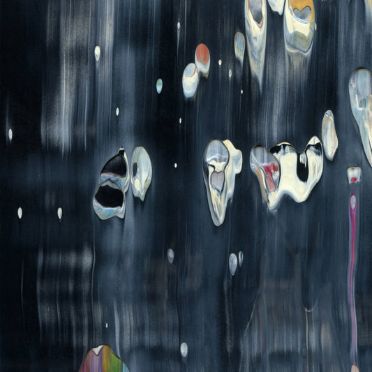 Your Oracle Is Ready C1 is an abstract oil-on-canvas artwork, a fractal of its parent painting Your Oracle Is Ready created by Anna Judd for the Scales Collection.