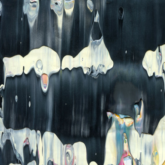 Your Oracle Is Ready C3 is an abstract oil-on-canvas artwork, a fractal of its parent painting Your Oracle Is Ready created by Anna Judd for the Scales Collection.