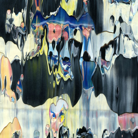 Your Oracle Is Ready C4 is an abstract oil-on-canvas artwork, a fractal of its parent painting Your Oracle Is Ready created by Anna Judd for the Scales Collection.