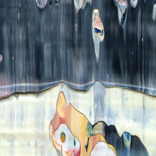 Your Oracle Is Ready D2 is an abstract oil-on-canvas artwork, a fractal of its parent painting Your Oracle Is Ready created by Anna Judd for the Scales Collection.