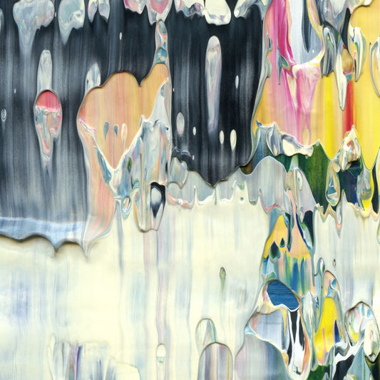 Your Oracle Is Ready D3 is an abstract oil-on-canvas artwork, a fractal of its parent painting Your Oracle Is Ready created by Anna Judd for the Scales Collection.