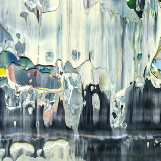 Your Oracle Is Ready E3 is an abstract oil-on-canvas artwork, a fractal of its parent painting Your Oracle Is Ready created by Anna Judd for the Scales Collection.