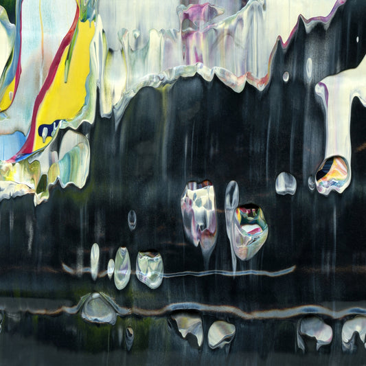 Your Oracle Is Ready E4 is an abstract oil-on-canvas artwork, a fractal of its parent painting Your Oracle Is Ready created by Anna Judd for the Scales Collection.