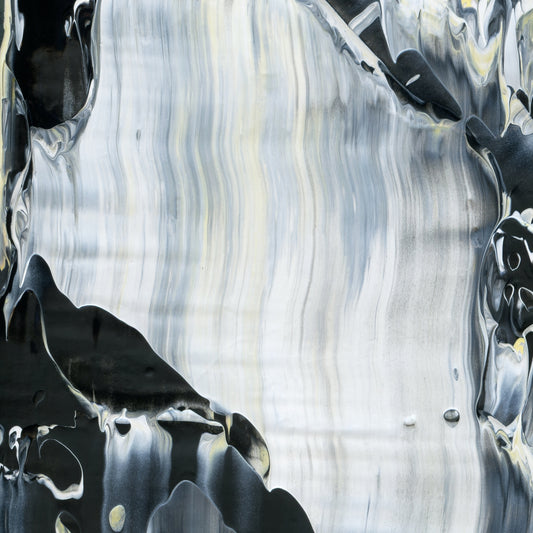 Zen of Getting Lost  D1 is an abstract oil-on-canvas artwork, a fractal of its parent painting Zen of Getting Lost  created by Anna Judd for the Scales Collection.